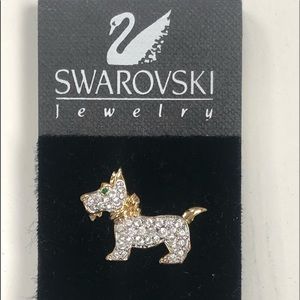 Swarovski Jewelry Scotty Dog Tack Pin